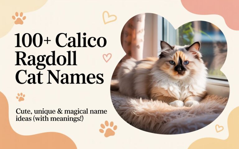 Calico Ragdoll Cat Names