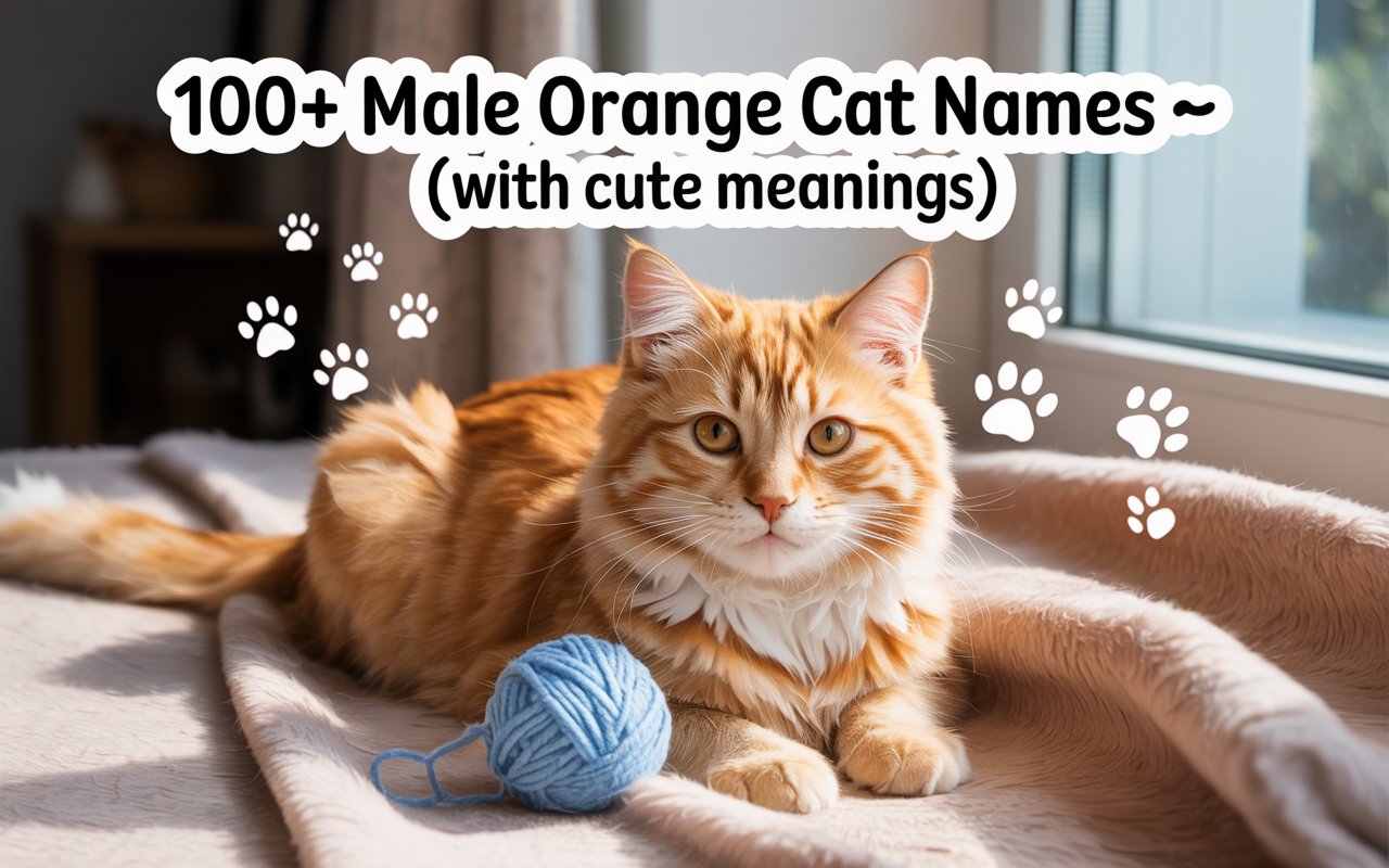 Male Orange Cat Names with Meanings